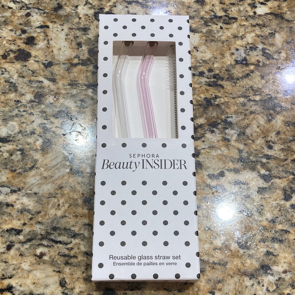 Sephora Beauty Insider Glass Straw Set